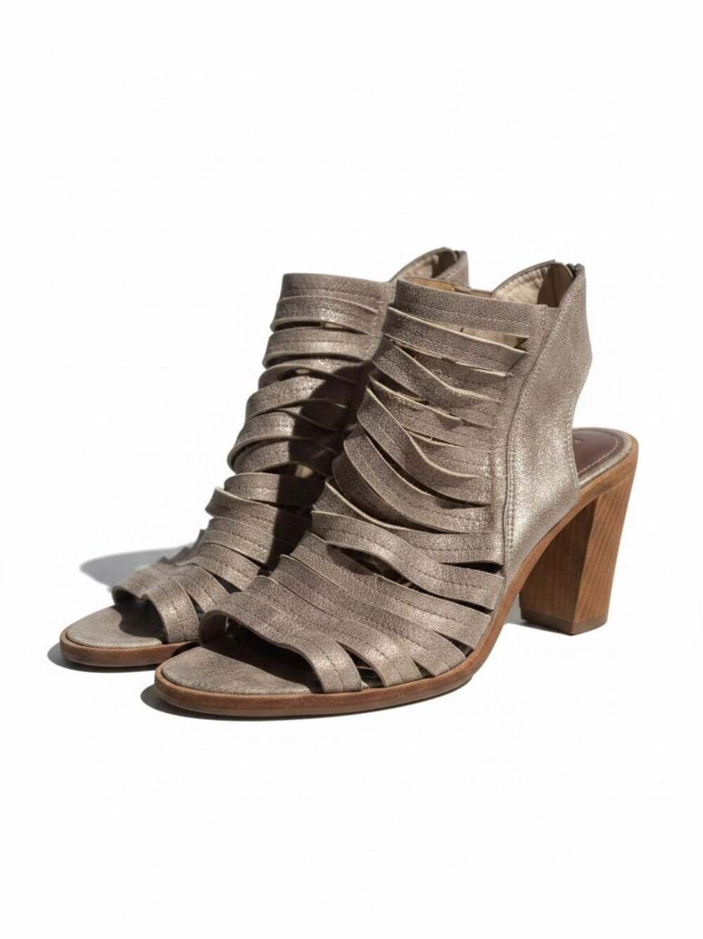 Donald J Pliner Kasia Women’s Size 9.5 M Metallic Leather Slingback Heels/Sandal